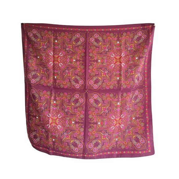 Totes Vintage Italian Paisley Scarf 27" Square 100% Polyester - Picture 1 of 4